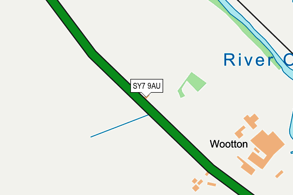 SY7 9AU map - OS OpenMap – Local (Ordnance Survey)