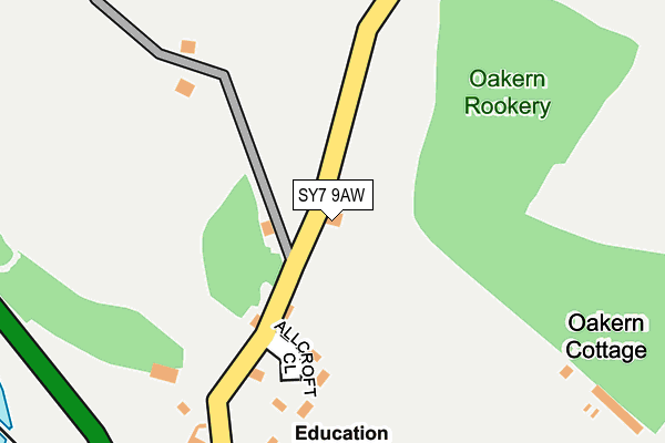 SY7 9AW map - OS OpenMap – Local (Ordnance Survey)