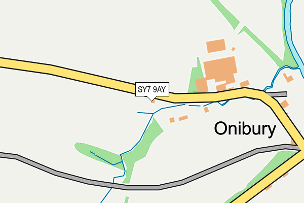 SY7 9AY map - OS OpenMap – Local (Ordnance Survey)