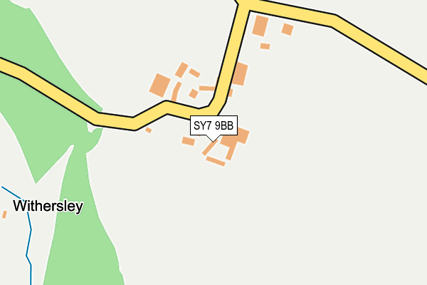 SY7 9BB map - OS OpenMap – Local (Ordnance Survey)