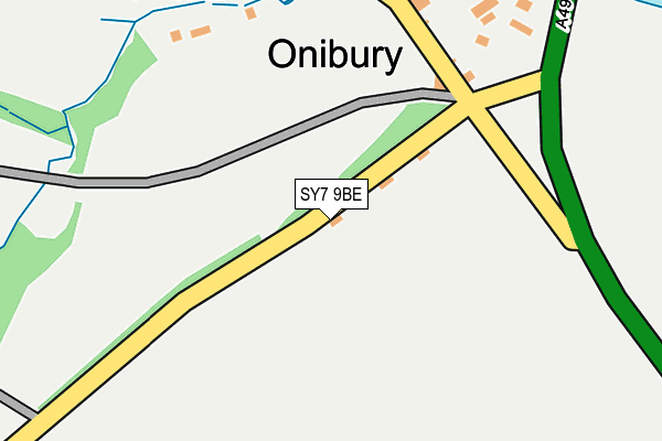 SY7 9BE map - OS OpenMap – Local (Ordnance Survey)