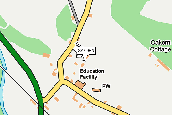 SY7 9BN map - OS OpenMap – Local (Ordnance Survey)