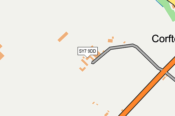 SY7 9DD map - OS OpenMap – Local (Ordnance Survey)