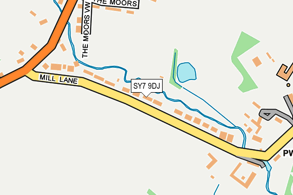 SY7 9DJ map - OS OpenMap – Local (Ordnance Survey)
