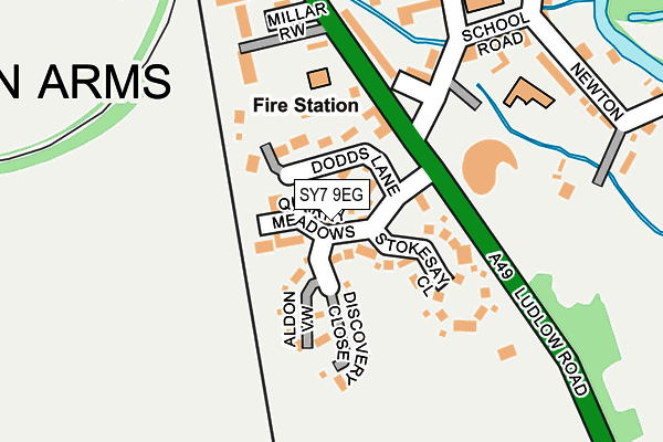 SY7 9EG map - OS OpenMap – Local (Ordnance Survey)