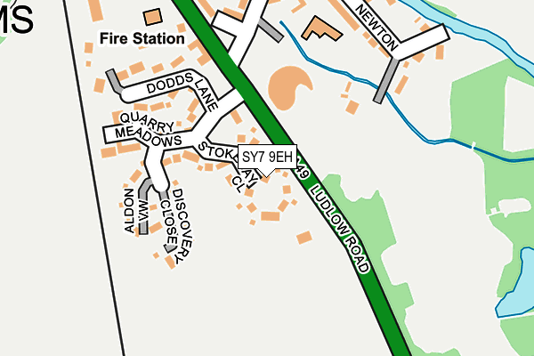 SY7 9EH map - OS OpenMap – Local (Ordnance Survey)