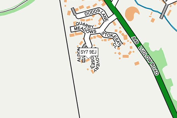 SY7 9EJ map - OS OpenMap – Local (Ordnance Survey)