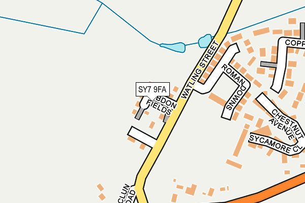 SY7 9FA map - OS OpenMap – Local (Ordnance Survey)