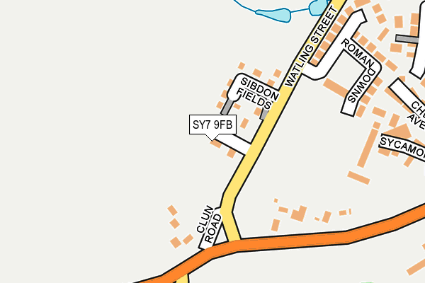 SY7 9FB map - OS OpenMap – Local (Ordnance Survey)