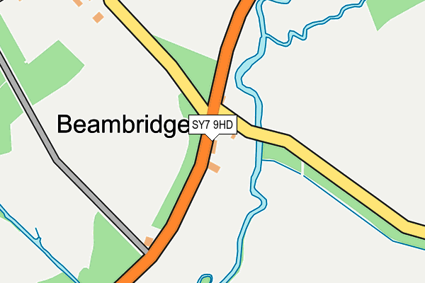 SY7 9HD map - OS OpenMap – Local (Ordnance Survey)