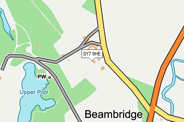 SY7 9HE map - OS OpenMap – Local (Ordnance Survey)