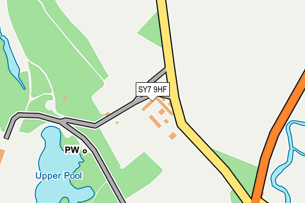 SY7 9HF map - OS OpenMap – Local (Ordnance Survey)