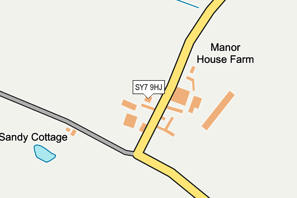 SY7 9HJ map - OS OpenMap – Local (Ordnance Survey)