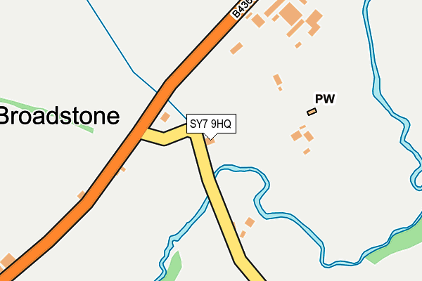 SY7 9HQ map - OS OpenMap – Local (Ordnance Survey)