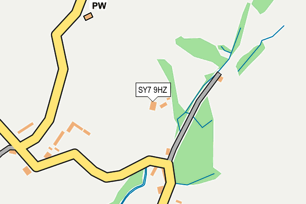 SY7 9HZ map - OS OpenMap – Local (Ordnance Survey)