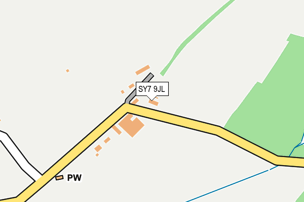 SY7 9JL map - OS OpenMap – Local (Ordnance Survey)