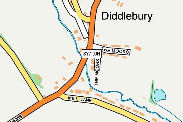 SY7 9JN map - OS OpenMap – Local (Ordnance Survey)