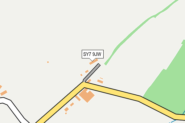 SY7 9JW map - OS OpenMap – Local (Ordnance Survey)