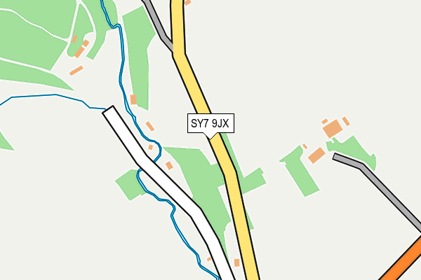 SY7 9JX map - OS OpenMap – Local (Ordnance Survey)