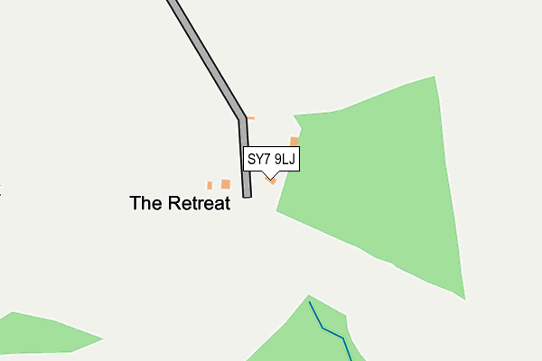 SY7 9LJ map - OS OpenMap – Local (Ordnance Survey)