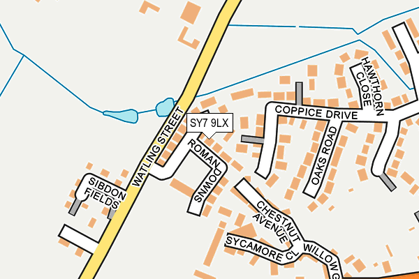 SY7 9LX map - OS OpenMap – Local (Ordnance Survey)
