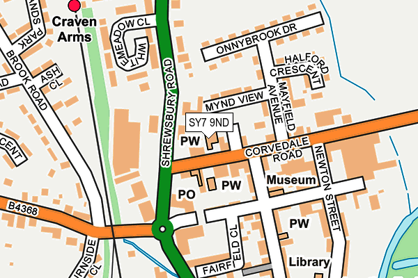 SY7 9ND map - OS OpenMap – Local (Ordnance Survey)