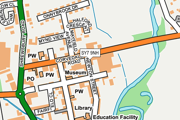 SY7 9NH map - OS OpenMap – Local (Ordnance Survey)