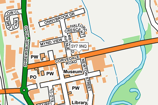 SY7 9NQ map - OS OpenMap – Local (Ordnance Survey)