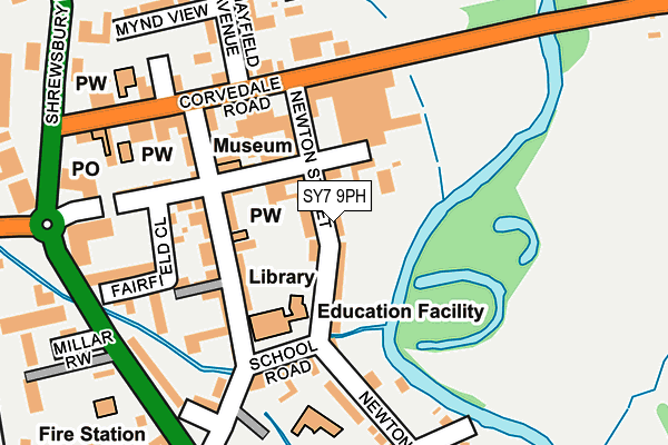 SY7 9PH map - OS OpenMap – Local (Ordnance Survey)