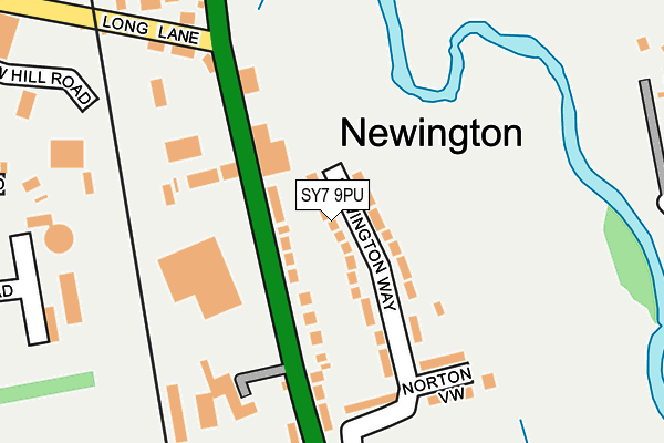 SY7 9PU map - OS OpenMap – Local (Ordnance Survey)