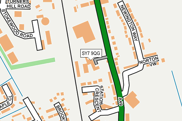 SY7 9QG map - OS OpenMap – Local (Ordnance Survey)
