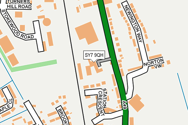 SY7 9QH map - OS OpenMap – Local (Ordnance Survey)