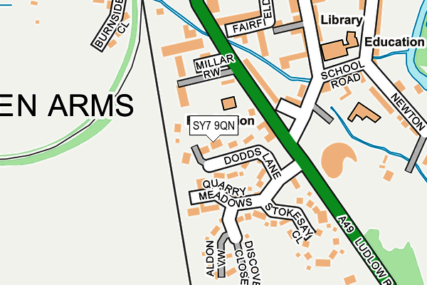 SY7 9QN map - OS OpenMap – Local (Ordnance Survey)