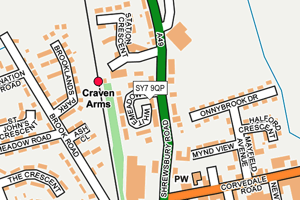 SY7 9QP map - OS OpenMap – Local (Ordnance Survey)