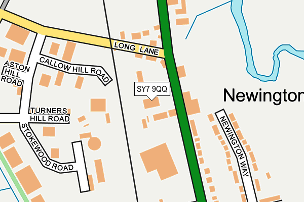 SY7 9QQ map - OS OpenMap – Local (Ordnance Survey)