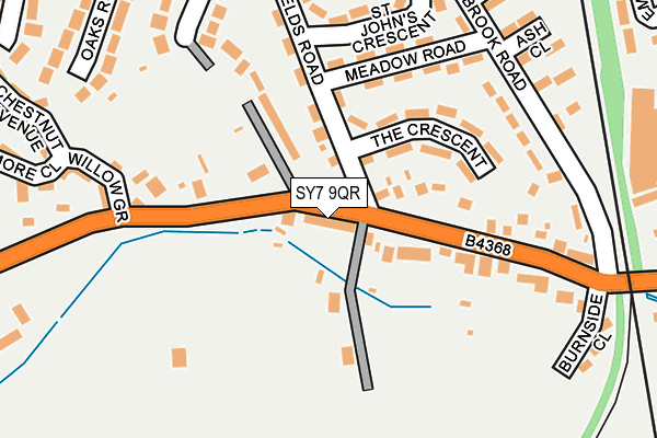 SY7 9QR map - OS OpenMap – Local (Ordnance Survey)