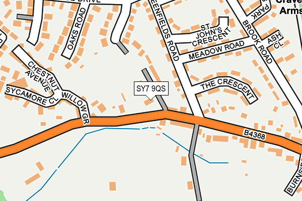 SY7 9QS map - OS OpenMap – Local (Ordnance Survey)