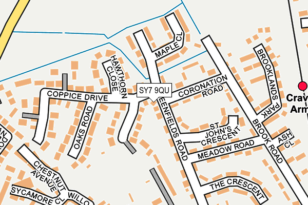 SY7 9QU map - OS OpenMap – Local (Ordnance Survey)