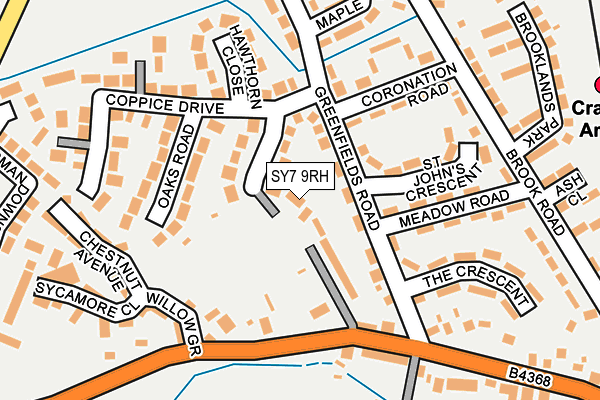 SY7 9RH map - OS OpenMap – Local (Ordnance Survey)