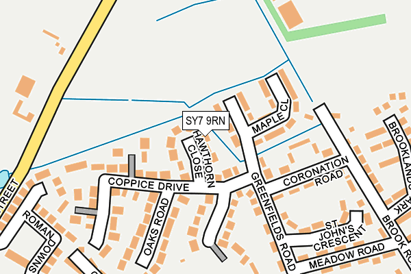 SY7 9RN map - OS OpenMap – Local (Ordnance Survey)