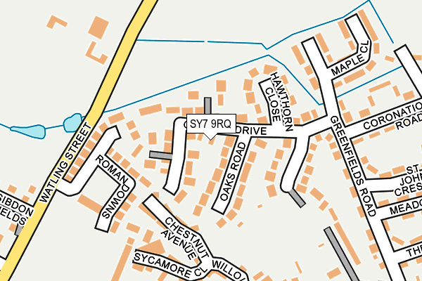 SY7 9RQ map - OS OpenMap – Local (Ordnance Survey)