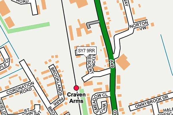 SY7 9RR map - OS OpenMap – Local (Ordnance Survey)