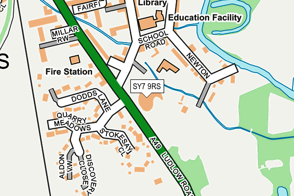 SY7 9RS map - OS OpenMap – Local (Ordnance Survey)