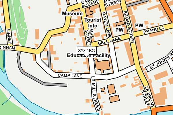 SY8 1BG map - OS OpenMap – Local (Ordnance Survey)