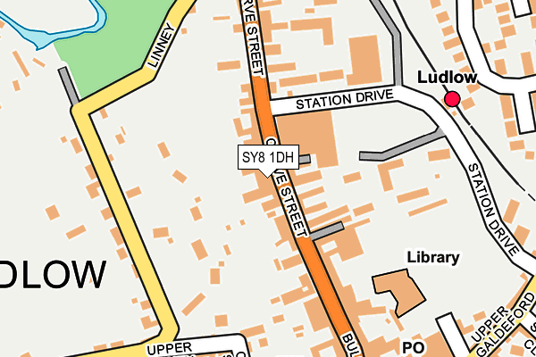 SY8 1DH map - OS OpenMap – Local (Ordnance Survey)