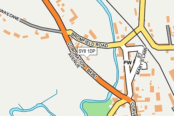 SY8 1DP map - OS OpenMap – Local (Ordnance Survey)
