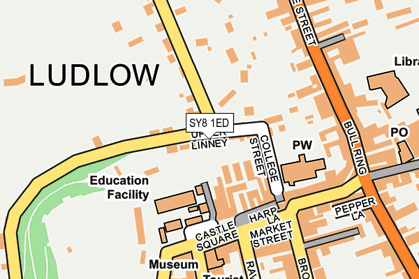 SY8 1ED map - OS OpenMap – Local (Ordnance Survey)