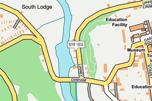SY8 1EG map - OS OpenMap – Local (Ordnance Survey)