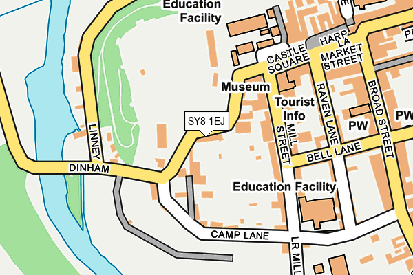 SY8 1EJ map - OS OpenMap – Local (Ordnance Survey)