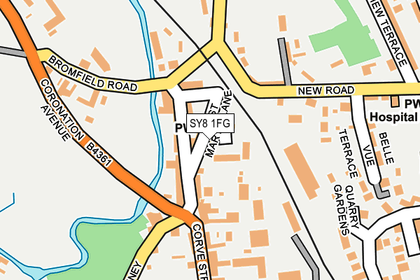 SY8 1FG map - OS OpenMap – Local (Ordnance Survey)